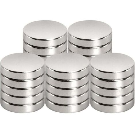 Pair Neodym-magnet, 15 Mm Durchmesser X 3 Mm, Für Magnettafeln, Kühlschränke, Whiteboards, Büros, Whiteboards, Starker Magnet (25 Stück)