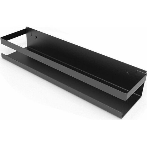 Pair Duschablage Ohne Bohren, Badezimmerablage Aus Edelstahl Sus304, Mattschwarz – 30 Cm