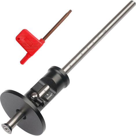 Pair Anreißlehre, Anreißlineal Für Holzbearbeitung, Handmesswerkzeug (größe: 0–12 Cm), Schwarz, Einteilig