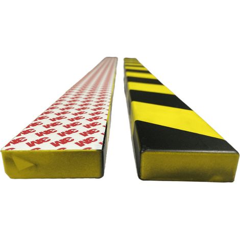 Pair Protector De Espuma Para Puerta De Garaje - Protección De Paredes Y Esquinas - Adhesivo - Fácil De Cortar - Versión Mejorada (plano 100 X 6 X 2 Cm)