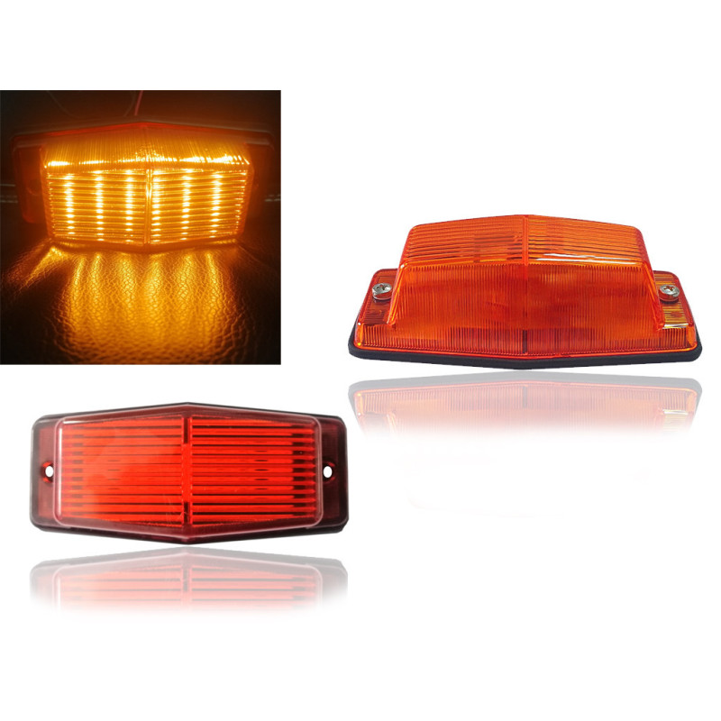 Led-positions-/markierungsblinker 130 Mm 12v–24v Für Lkw, Traktor, Bagger, Landwirtschaftliche Maschinen Usw.