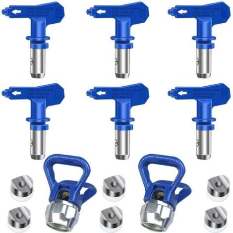 Pair 6-teiliges Set Airless-spritzdüsen, Reversible Airless-spritzdüsen, Airless-düsen Für Hochdruck-farbspritzpistolen (typ 211, 315, 417, 515, 517, 523)