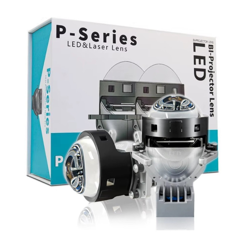 2er-set Bi-led-projektorlinsen Zum Einbau In Scheinwerfer (abblend- Und Fernlicht), 3 Zoll, 120 W, 7500 Lm, 12 V, +300% Helligke