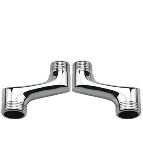 Pair Duschwinkelstück, Messing-winkelreduzierstück, Verstellbarer Schwenkarm, Wand-winkelstück, 1/2" Auf 3/4"" Versatzstück, Chrom