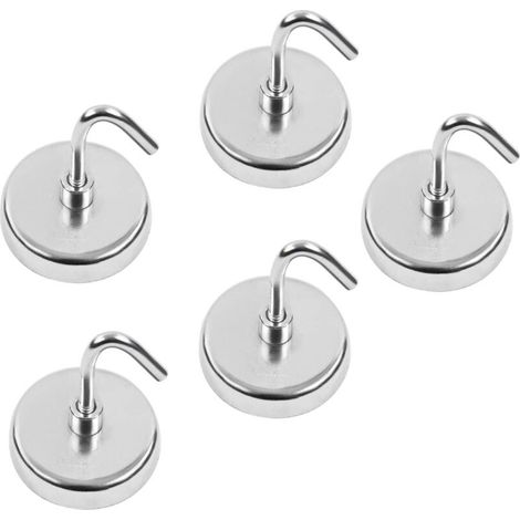 Pair 5 Magnethaken 35 Mm – Leistungsstarker Magnet-werkzeughalter Für Küche, Büro, Bad, Garage, Werkzeug