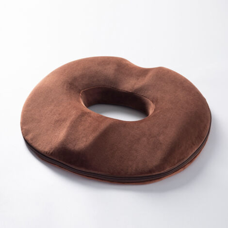 Pair Coussin De Siège De Donut En Polyester, Coussin Orthopédique Pour Hémorroïdes, Ergonomique Coussin Anti Escarres, Pour Chaise Bureau Auto Voiture Fauteuil Roulant, 45cm X 40cm (pour Des Hommes, B