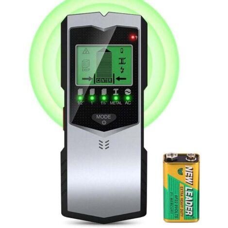 Pair Kabeldetektor, 5-in-1-wanddetektor, Lcd-display Mit Batterie, Metallwanddetektor, Materialdetektor Mit Akustischem Alarm, Wanddetektor Für Holz, Metall Und Wechselstrom