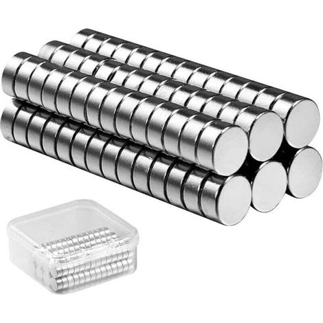 Pair 60 Kleine Kühlschrankmagnete, Starke Neodym-magnete, Mini-kühlschrankmagnete, Metall-reißzwecken Für Tafeln, Bilder, Karten, Whiteboards, Kalender, 6 Mm X 3 Mm