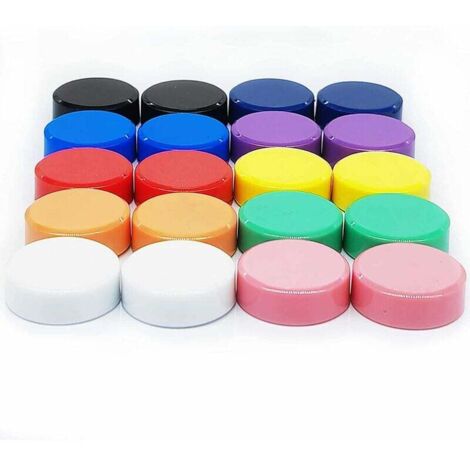 Pair Packung Mit 40 Magnetischen Kühlschrankmagneten, Starke Magnete, Kleine Runde, Farbenfrohe Dekomagnete Für Magnetische Kühlschranktafeln, Whiteboards, Klassenzimmer, Büros, Spinde (10 Farben)
