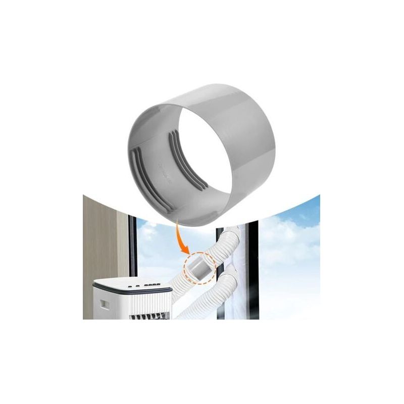 Paar 150-mm-abluftschläuche Für Tragbare Klimageräte, Flexibles Pvc-fensterzubehör, Praktischer Adapter Für Tragbare Klimageräte