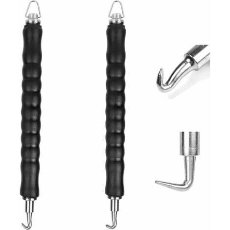 Pair 2-teiliges Drahtdrehwerkzeug-set: Automatischer Drahtbinder Für Bewehrungsstahl, Drahtdreher Mit Geradem Haken Und Drahtdreher Mit Gebogenem Haken