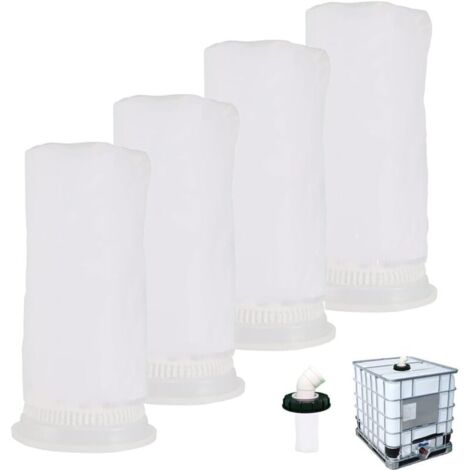 Pair 4-teiliger Nylon-ibc-filter, Ibc-ersatzfilter, Ibc-filter Für 1000-liter-ibc-regenwassertank, Waschbarer Ibc-filter, Ibc-tankdeckel-anschluss (163 Mm)