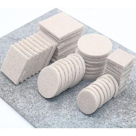 Pair Selbstklebende Filzgleiter, 50 Stück À 30 Mm, Rutschfeste Filzgleiter, Runde Filzgleiter Für Möbel