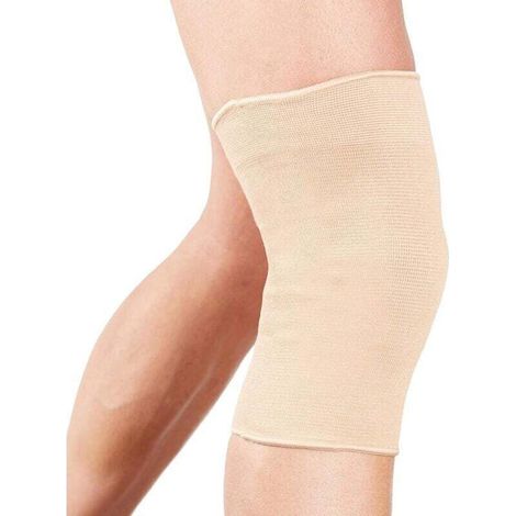 Pair Zweiteilige Kniebandage Zur Linderung Von Knieschmerzen, Bänderzerrungen Oder Sportverletzungen, Größe M, Beige