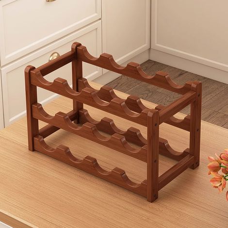 Pair Estante Para Vino Tinto, Estante Para Almacenamiento En El Hogar, Estante Para Vinos, Estante Para Exhibición De Vinos, Caoba De Alta Gama, Que Muestra Un Comportamiento Caballeroso.