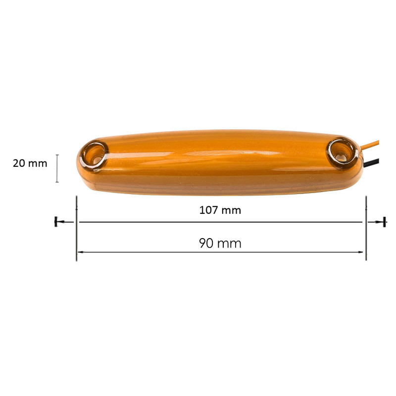 Led-positions-/markierungsleuchte Tokos, 12–24 V, Gelb, 107 Mm