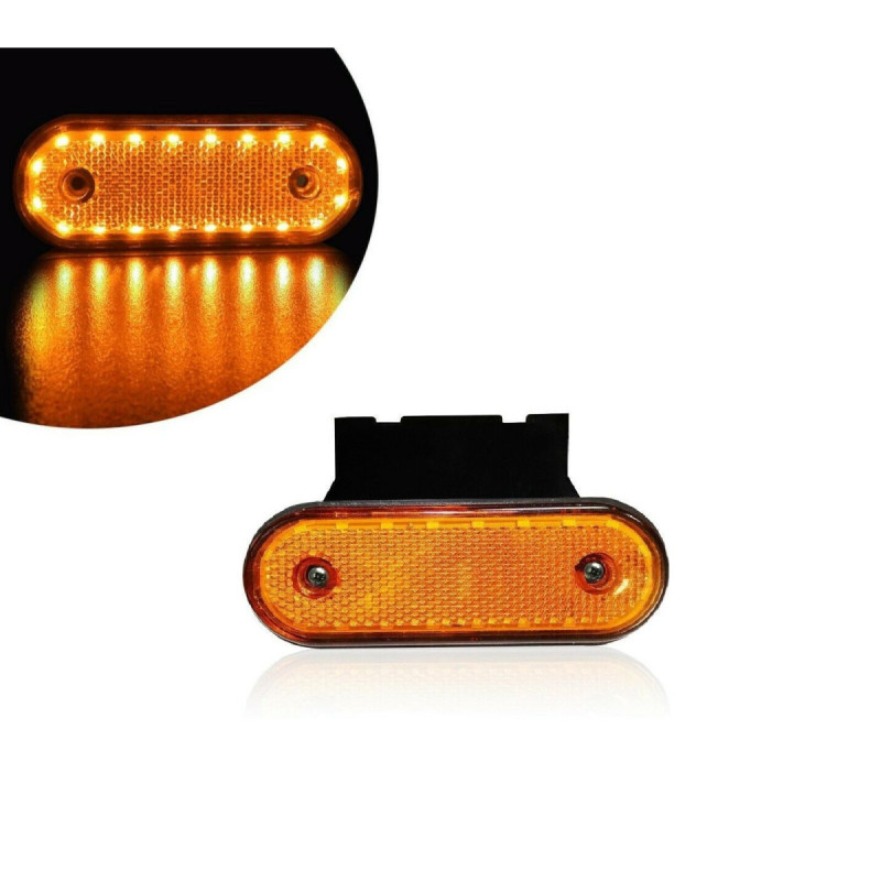 Gelbes Led-positionslicht Mit Halterung, Markierungsleuchte, 20 Leds – 24 V
