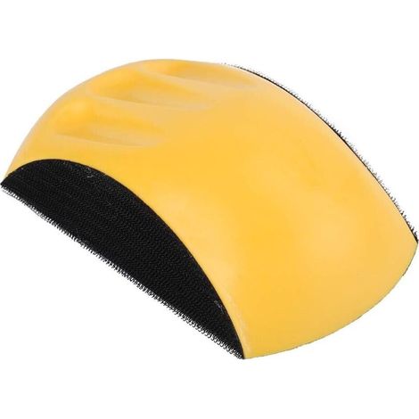 Pair Pu-schaumstoffblock, Klett-handschleifblock, Klett-schleifblock, Handschleifpadblock Für Polierscheibe (6 Zoll 150 Mm Gelb)
