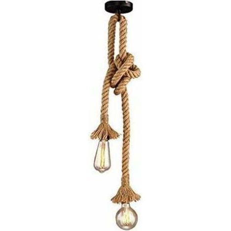 Pair Lichterketten-kronleuchter Mit Zwei Leuchtenköpfen, E272-fassung, Vintage-stil, Kreativer Industrie-diy-kronleuchter, Verstellbare Lampe Für Wohnzimmer, Café, Restaurant, Flur (gelb, 2 M, Zwei Le