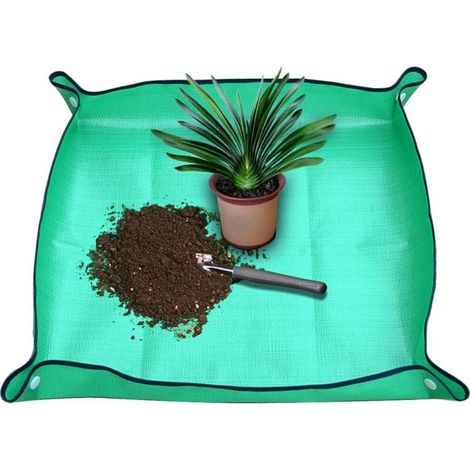 Pair Faltbare Pflanzmatte – Wasserdichte Gartenmatte Für Drinnen Und Draußen – 68,1 X 68,1 Cm (grün)