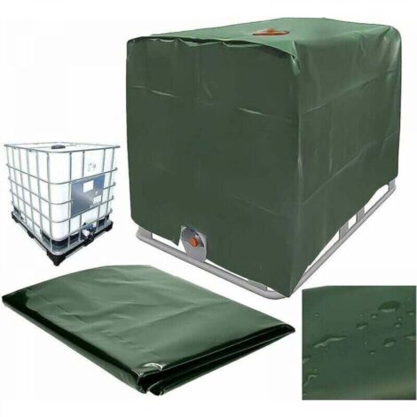 Pair Wassertankabdeckung, Abdeckung Für 1000-liter-ibc-tank, Staubdicht, Uv-beständig, Regendicht (116 X 100 X 120 Cm)