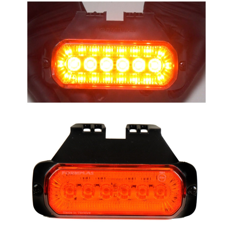 Led-umriss-/markierungsleuchte Tokos Mit 24 Leds, 2 Funktionen – Orange Licht + Blinker, 12–24 V – Für Lkw, Bus, Van, Wohnwagen,