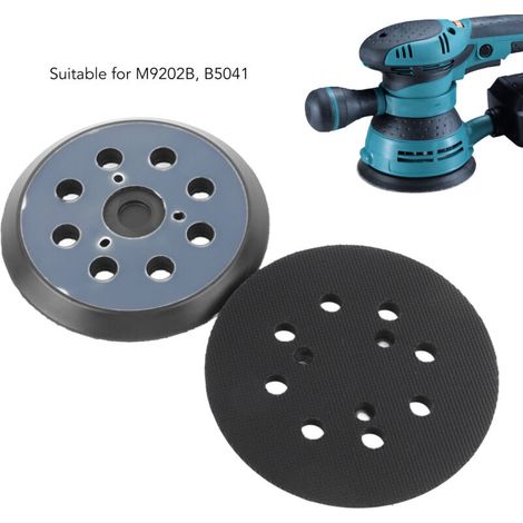 Pair 2 Stück 125-mm-ersatz-exzenterschleifteller Mit 8 Löchern, Klett-schleifteller Für Makita Bo M9202b Bo5041 Mt922
