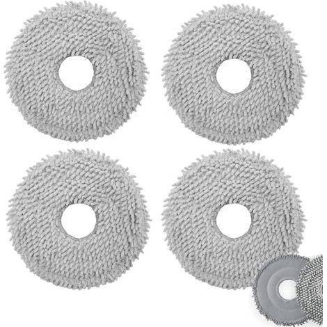 Pair 4-teiliges Wischmopp-set Für Q Revo, Ersatzteile Für Den Staubsauger P10, Waschbare Und Wiederverwendbare Wischmopp-pads