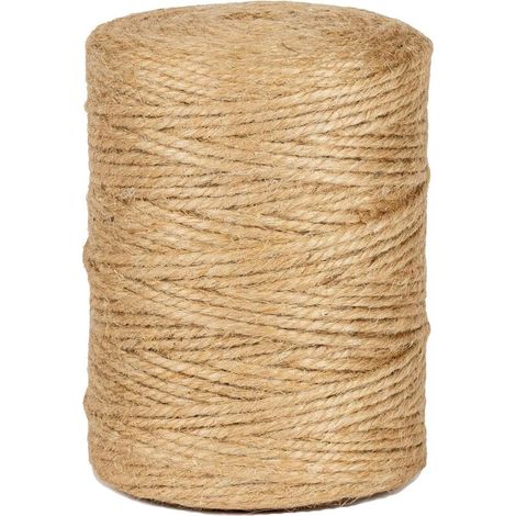Pair 100 M Naturgefärbtes Jute-garn, Geruchlos, Geeignet Für Heimwerkerarbeiten, Gartenarbeit, Instandhaltung, Verpackung Und Kreative Kunstprojekte.