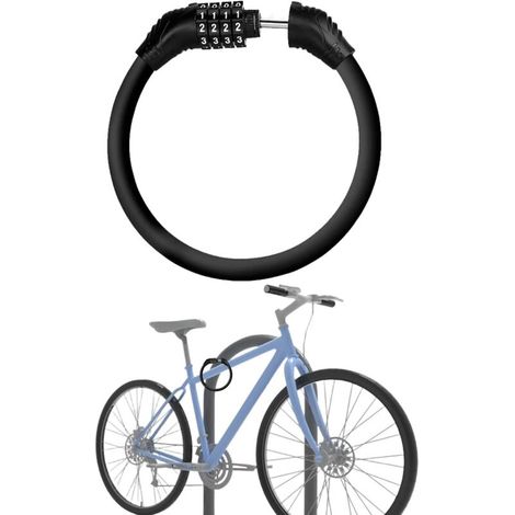 Pair Fahrradkettenschloss, Kombinations-fahrradkettenschloss, Fahrradkettenschloss Mit 4-stelligem Zahlencode Für Fahrräder Und Motorräder