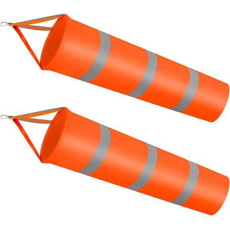 Pair 2 Stück Orangefarbene Windsäcke, Reflektierende Orangefarbene Windsäcke, Reißfeste Windsäcke, Für Den Einsatz In Meteorologie, Landwirtschaft, Erdölexploration Und Anderen Branchen (orange)