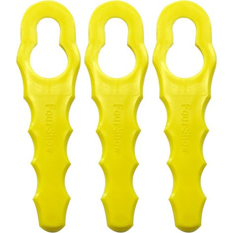 Pair Inhhub 100er-pack Ersatzklingen, Kompatibel Mit Ryobi-fadentrimmer, Doppelt Gezahnte Klingenköpfe Rac155 Rac157 Rac158-inhhub