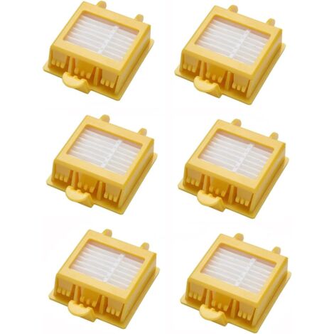 Pair Set Mit 6 Ersatzfiltern Für Staubsauger Der Serien Irobot Roomba 700, 760, 770, 780, 790 Und 700.