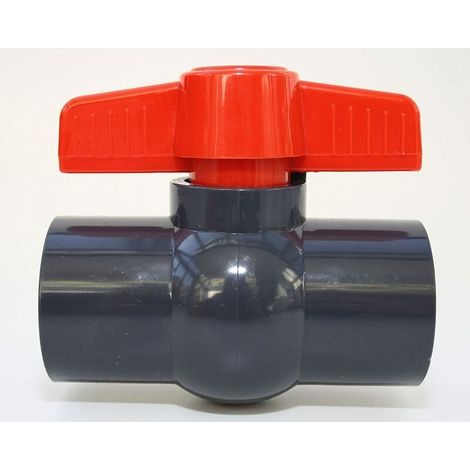 Pair Inhhub 50mm Kugelhahn Mit 2 1 1/2 Pvc Klebemuffen, U 10 Bar -inhhub
