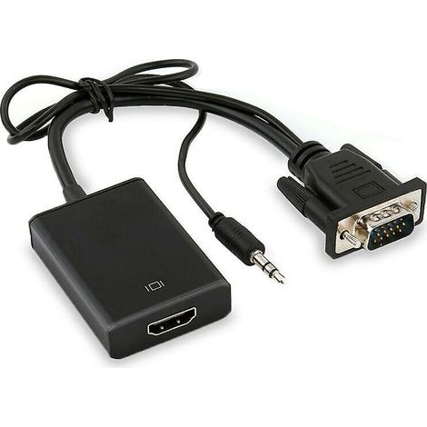 Pair Vga-stecker Auf Hdmi-buchse Konverter-adapterkabel, 1080p Hd + Audio Tv Av Hdtv