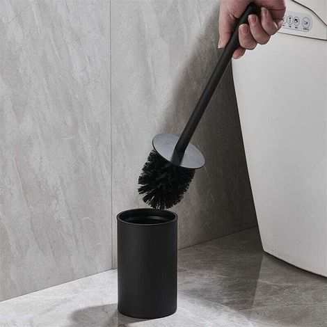 Pair Wc-bürste Aus Edelstahl Mit Satiniertem Finish. Mit Integrierter Halterung. Modernes Design Und Einfache Pflege. Ideal Für Die Badhygiene. Wc-bürste Mit Halterung: 14 X 8 X 38 Cm