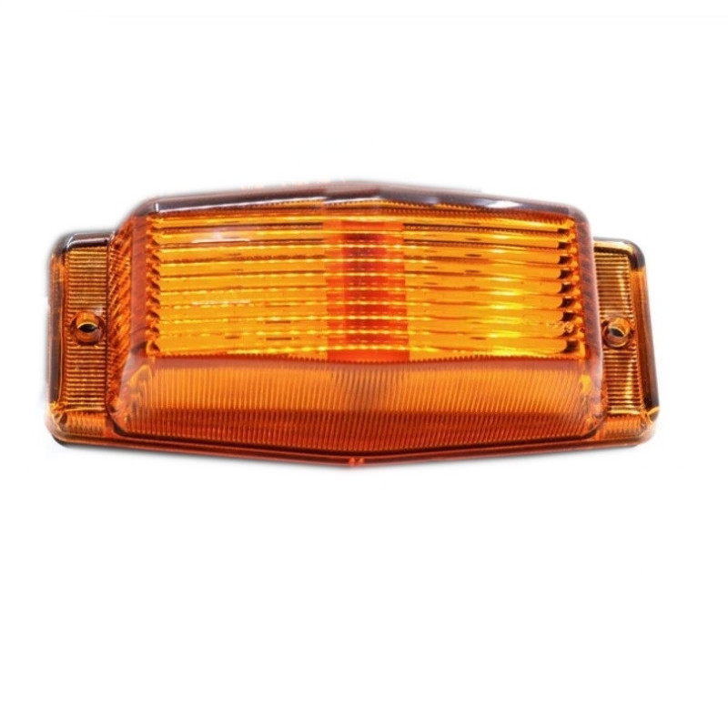 Set Mit 2 Stück Positions-/markierungs-blinkern Mit Glühlampen, Orangefarbenes Glas, 12 V–24 V, Für Lkw, Traktor, Bagger Und Lan