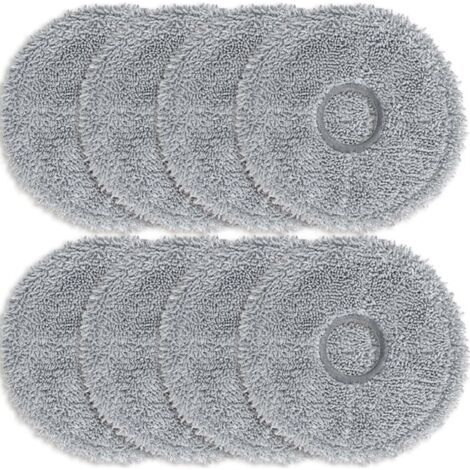 Pair 8er-pack Dunkelgraue Mikrofasertücher Für Die Saugroboter Dreame L10s Ultra / L10 Ultra / L20 Ultra / L10s Pro Ultra Heat / X40 Ultra Complete Und Xiaomi X10+ / X20+. Ersatzteile.