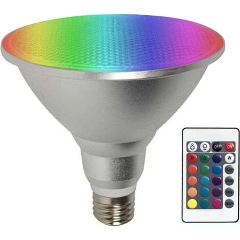Pair Par38 Dimmbare Led-lampe Mit Farbwechsel, 30 W, E27-fassung, Fernbedienung + Rgb-farben, Wasserdichte Innen-/außenlampe Für Halloween-, Weihnachts- Und Partydekorationen
