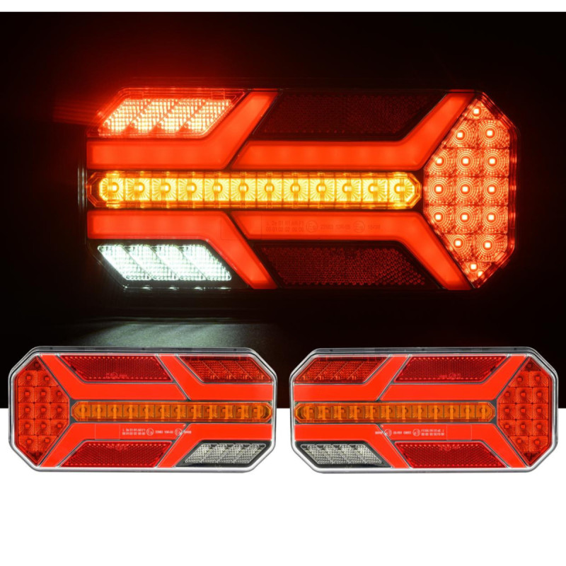 Led-rückleuchten-set, Dynamischer Blinker, 7 Funktionen, 12/24 V