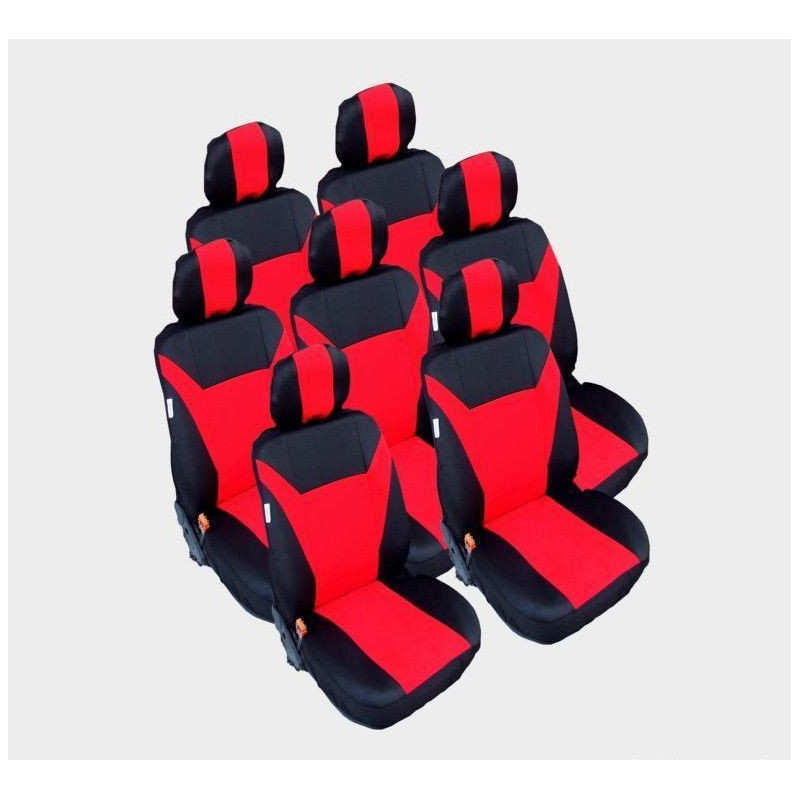 Autositzbezüge Für Vw Touran, Sharan, Ford Galaxy, Citroën C8, Peugeot 307 Sw, Citroën C4, Peugeot 806, 807, Rot