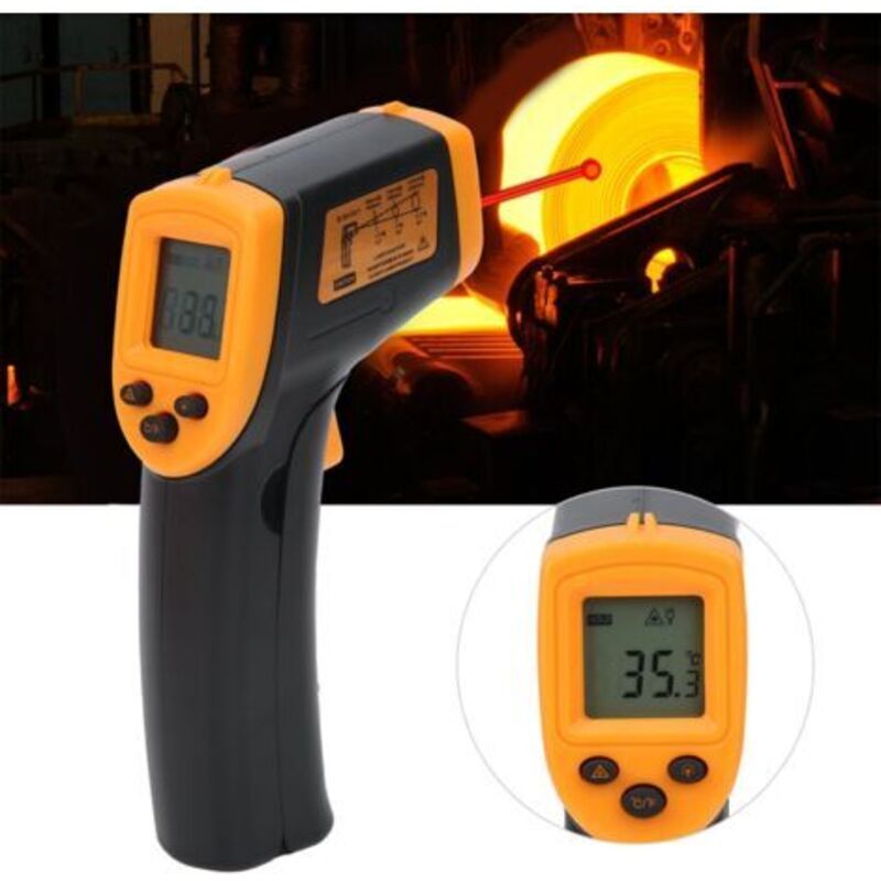 Paar - Sjlerst Infrarot-thermometer, Berührungsloses Digitales Laser-temperaturmessgerät -58 °f Bis 1112 °f (-50 °c Bis 600 °c) Mit Lcd-bildschirm, Hw600