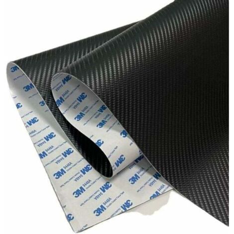 Pair Selbstklebender Lederreparaturflicken Aus Kunstleder Mit 3m-klebstoff, Autoinnenraum-reparaturflicken Aus Carbonfaser-leder (schwarz, Größe: 20 X 120 Cm/8 X 47 Zoll)
