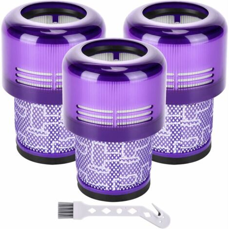 Pair Filter Für Dyson V11, 3er-pack Ersatzfilter Für Dyson V11, V15, Sv14, Sv17, Sv22 Detect Animal Absolute Extra Pro Torque Drive Motorhead Staubsauger, Ersetzt Dy-970013-02
