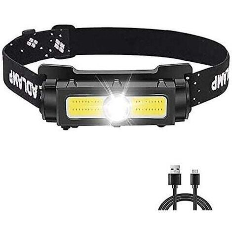 Pair Leistungsstarke 1000-lumen-stirnlampe, Wiederaufladbare Led-stirnlampe Mit Rotem Und Weißem Licht Und Abnehmbarem Magneten, 7 Modi Für Laufen, Camping Und Angeln [energieklasse A+++]
