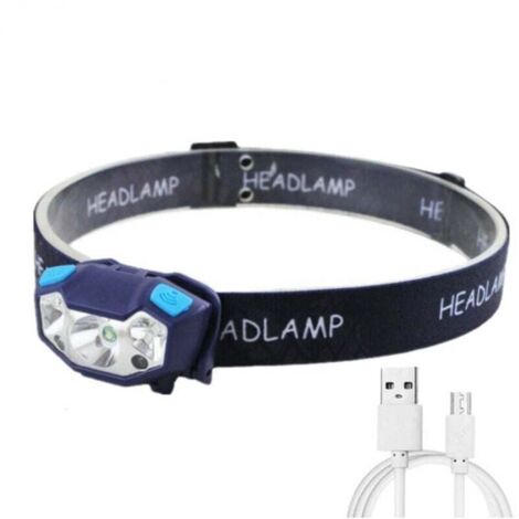 Pair Wiederaufladbare Led-stirnlampe Per Usb, 5000 Lumen, Wasserdicht Mit Bewegungssensor – 5 Beleuchtungsmodi, Verstellbares Kopfband Und Praktischer Ständer Für Die Arbeit –