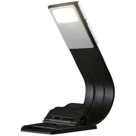 Pair Led-klemm-leseleuchte, Durchgehend, 4 Helligkeitsstufen, Multifunktionale Buchleuchte: Lesezeichen, Leselampe Für Bücher, E-reader Usw.