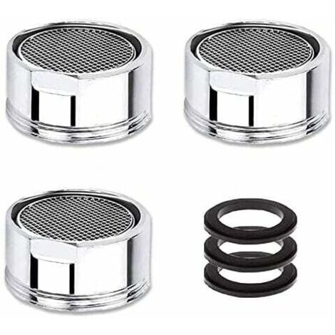 Pair Wasserhahn-luftsprudler M22/m21,5, 3-teiliger Wassersparender Wasserhahn-luftsprudler Mit Edelstahlfilter, Wasserhahn-filter-luftsprudler (21,5 Mm Außengewinde)