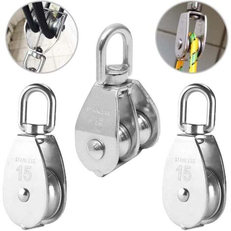 Pair Stück Edelstahl-doppelrollen, Heberollen, Verladerollen, Edelstahlrollen, Einzelrollen, Edelstahl-einzelrollen, M15-heberollen