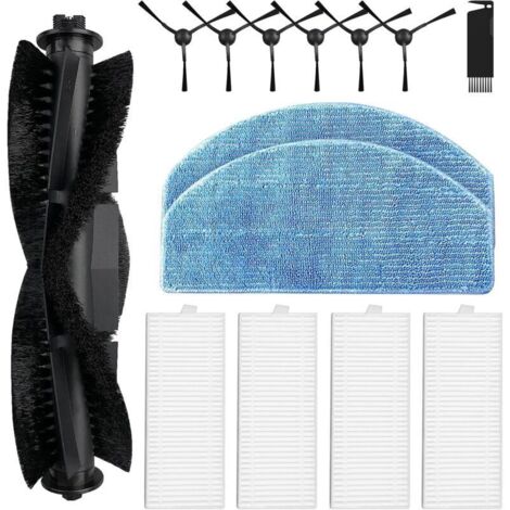 Pair Zubehörset Für Honiture G20 / G20 Pro, Für Tikom G8000 / G8000 Pro, Für Laresar Evol 3 Saugroboterteile, 1 Walzenbürste, 4 Filter, 2 Wischpads, 6 Seitenbürsten,